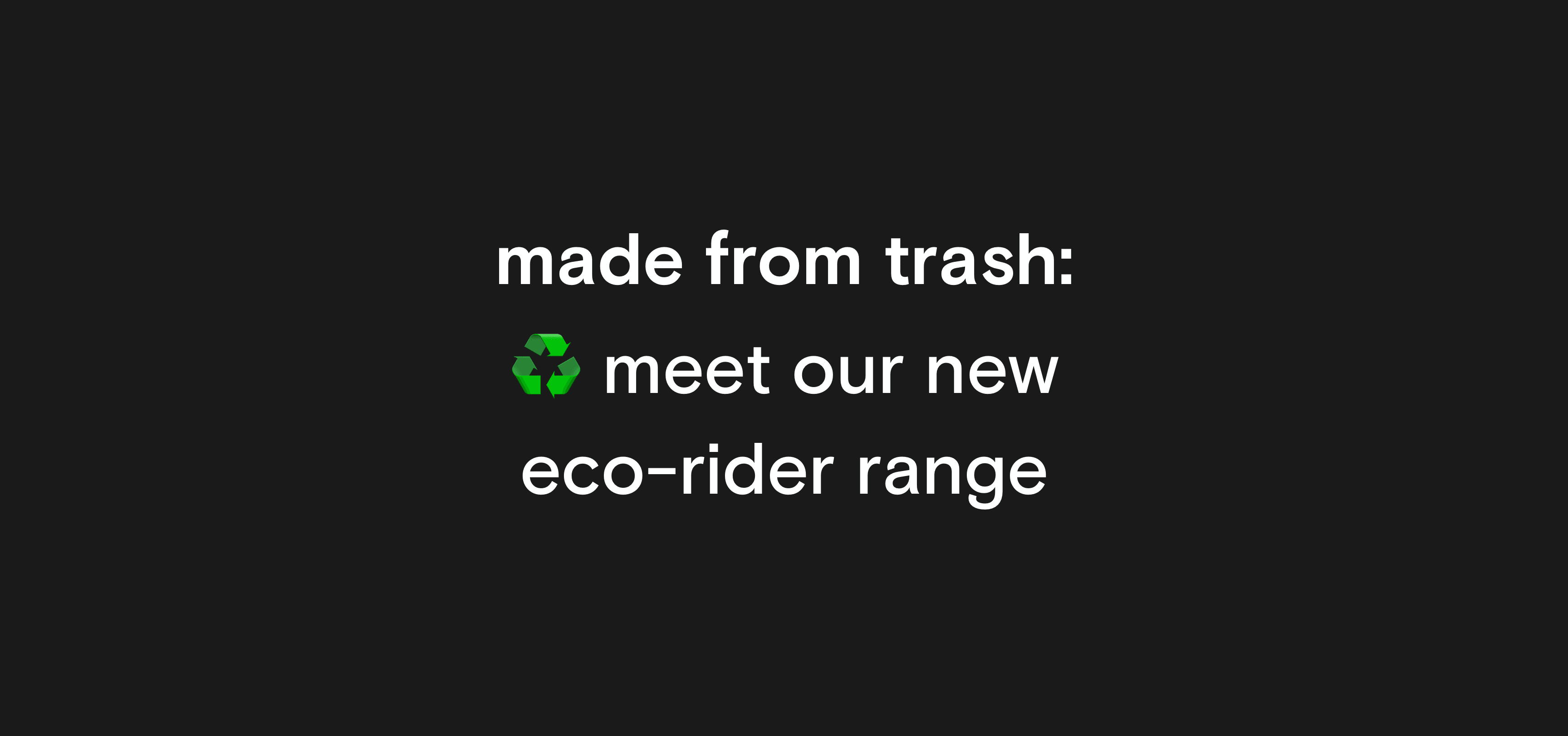 Meet Our New Eco-Rider Range | Equipad