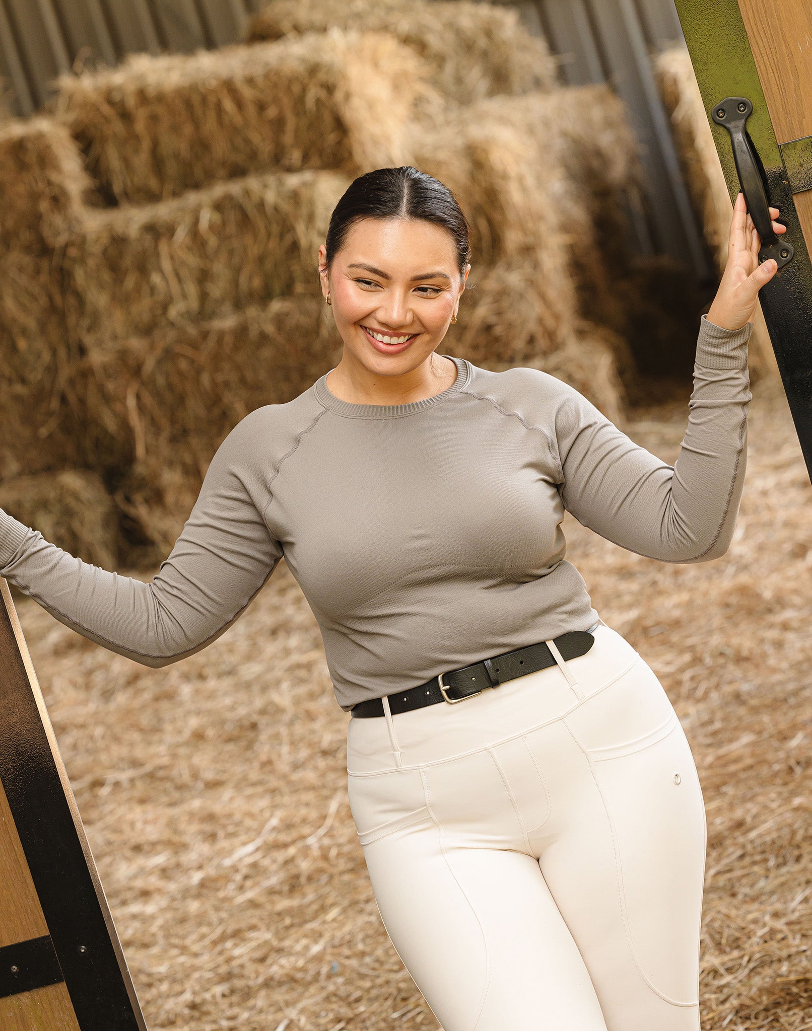 Ela Seamless Long Sleeve - Grey