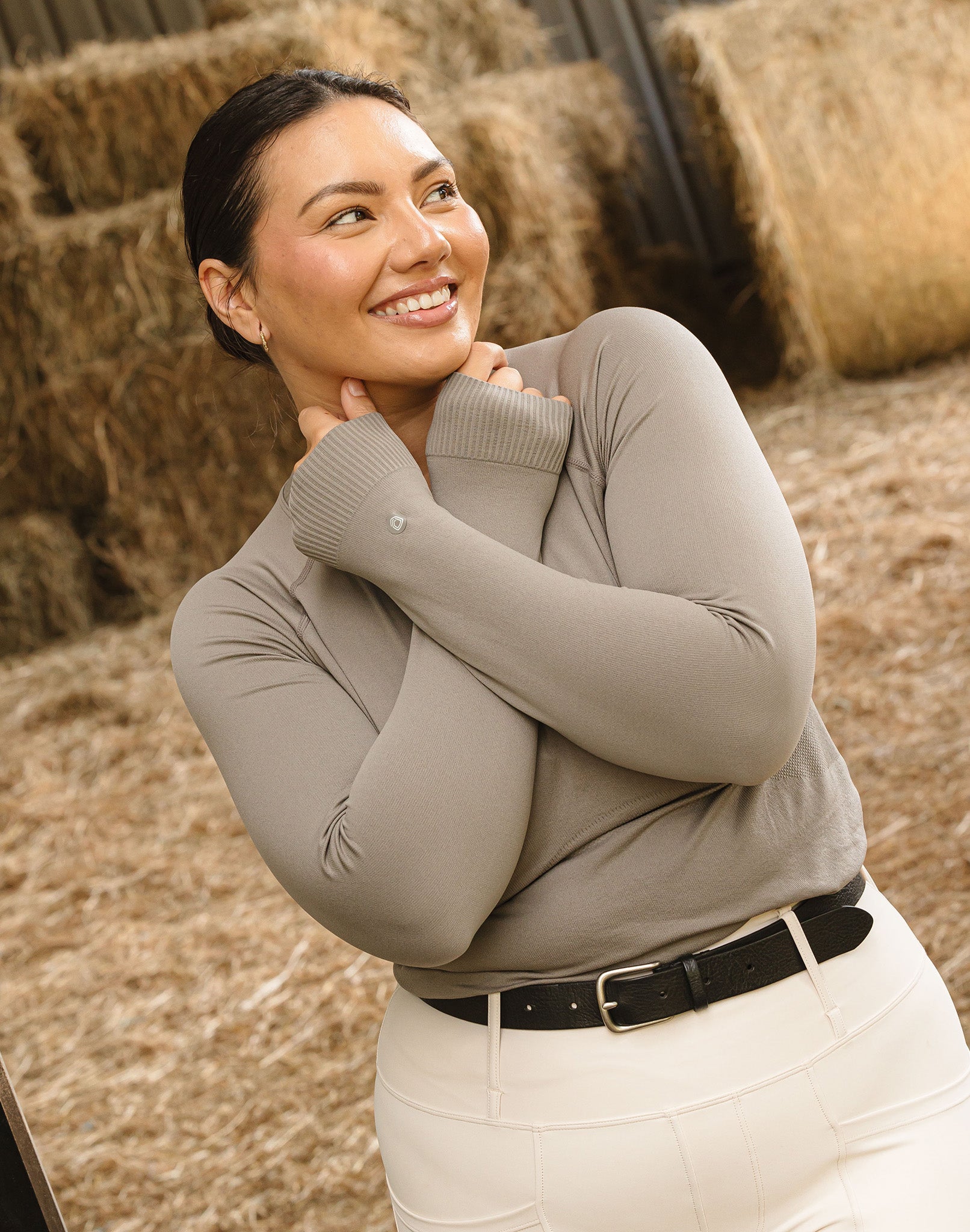 Ela Seamless Long Sleeve - Grey