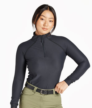 Recycled Long-Sleeve Base Layer - Black
