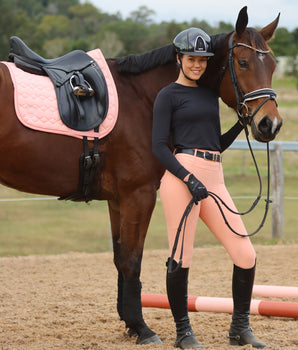 Dressage Saddle Pad - Peach Pink