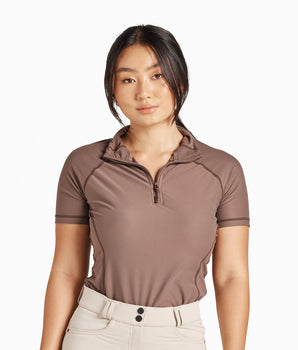 Recycled Short-Sleeve Base Layer - Brown